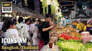 Incredible Thai Street Foods At SookSiam Dinning | ICONSIAM | Bangkok | Thailand [4K HDR]