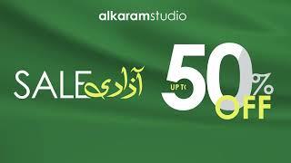 Alkaram Studio  - Azadi Sale - Get up to 50% Off