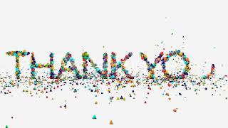 motion graphics thank you animation on white hu446 mul  WL