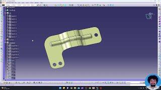 L Shape Bracket Generative Shape Surface Design in CATIA V5 #catia #youtube  #cad