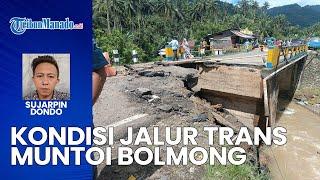 Update Jalur Trans Muntoi Bolmong, Selain Jalan Beberapa Rumah Juga Terkena Imbas Banjir