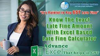 GSTR 3B Late Fine or Interest Calculator in Excel - In Bengali