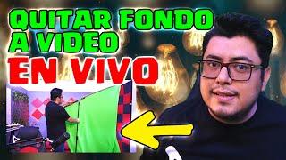 🟩 QUITAR FONDO a CAMARA en OBS 2020  | QUITAR FONDO a VIDEO EN VIVO