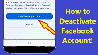 How To Deactivate Facebook Account 2023!! - Howtosolveit