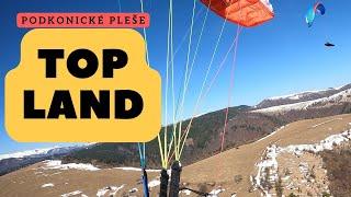 Paragliding Podkonické Pleše - prvé jarné podmiekny - toplanding