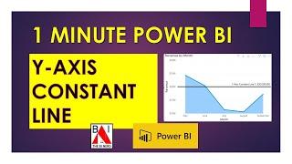 Y Axis Constant Line Area Chart Power BI QUICK and EASY in 1 Minute