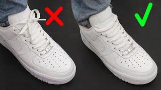 How To Hide Laces On shoes (Nike Air Force 1) / 2 WAYS
