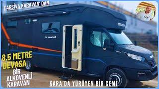 8.5 METRE DEVASA BİR ALKOVENLİ KARAVAN | ADETA KARA' DA YÜRÜYEN BİR GEMİ | TÜM DETAYLAR VİDEODA.