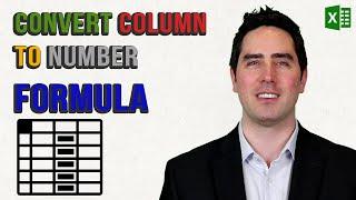 Convert Column to Number Formula in Excel