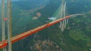 Cina, completato il ponte sospeso più alto al mondo