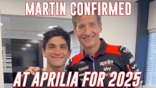 Martin Confirmed At Aprilia For 2025 |  Motogp News 2024