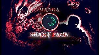 Shake Pack Manga (20 Shake + 5 CC ) Alight Motion Pack ( Alight Link + Qr Code )  (2024)