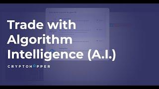 Cryptohopper Walkthrough Trade with Algorithm Intelligence (A.I.)