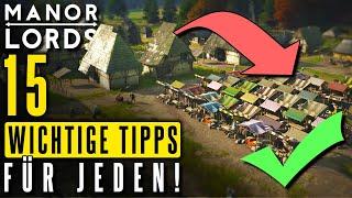 15 wichtige Tipps & Tricks für Beginner! | Manor Lords | Anfänger Tutorial