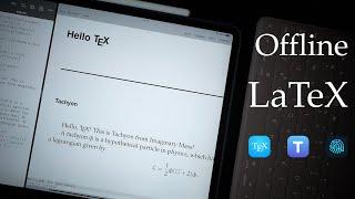 Offline LaTeX Workflow on iPad