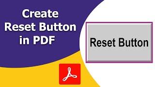 How to add a clear form button in adobe acrobat pro dc