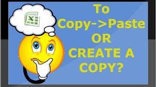 Excel Tutorial: How To Create Exact Copy Of Your Excel Spreadsheet - With No Formatting
