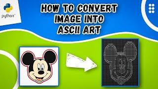 How to convert image to ascii using Python