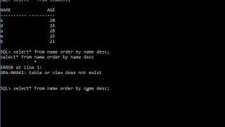 How to sort table data in DESCENDING order in SQL