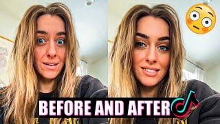 Before And After  Bold Glamour TikTok Filter