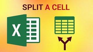 How to Split a Cell in Excel 2016