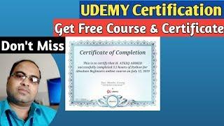 UDEMY | Get FREE Course & Certificate | A Golden Opportunity
