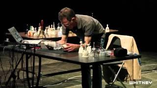 Nicolas Collins performs Christian Marclay's "Sixty-four Bells and a Bow" (2009)