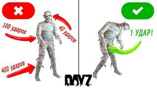 УЧИСЬ! зомби мумия ЗА ОДИН УДАР! (dayz)