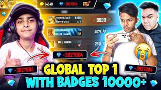 Region Top In 1 Badges With 5 Lakh Diamonds  - सपना पूरा होगया  - Garena Free Fire
