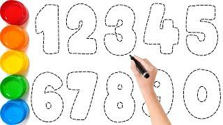 1234567890 // How to Draw Numbers for Children // 123 for Kids // KS ART