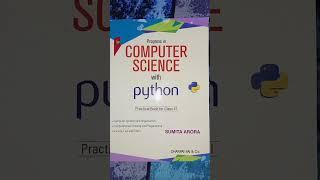 Computer science book | class 11 | Sumita arora |