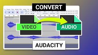 How To Convert Video Files To Audio Audacity | Download FFmpeg Library