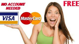 Free legit virtual MasterCard credit Card No bank without bank account