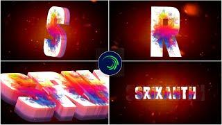 3D Name Art video editing in Alight Motion | Trending name Art video editing