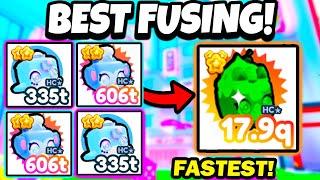 THE BEST FUSING METHOD! PET SIMULATOR X KAWAII UPDATE! (ROBLOX) - FASTEST FUSE METHODS!