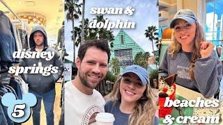 Disney World Vlog | Exploring Swan & Dolphin, Beaches & Cream, Disney Springs