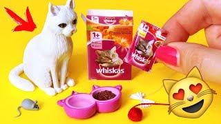  КОРМ Whiskas, МИСКА, ИГРУШКИ для МИНИ КОШКИ  Вещи для КУКОЛ  FIMO Мастер класс Анна Оськина