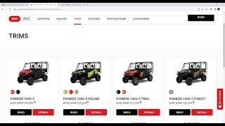 What are the differences between the Honda Pioneer 1000 Trim Levels? (Pst... Buy the Base Model)