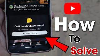 play something youtube problemhow to remove play something in youtube