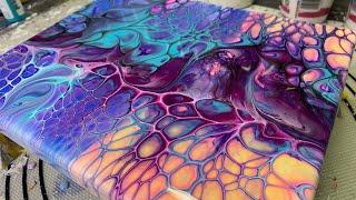 #83 COLORFULLY Epic Electric Swipe | Acrylic Pour Painting | Abstract | Fluid Art