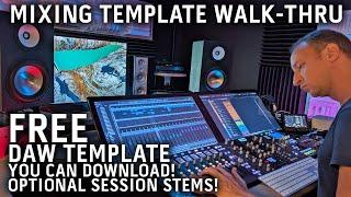 MIX TEMPLATE WALK-THRU STEMS INCLUDED!!! Download Von Hertzog's DAW Mix Template & Session Stems!!!