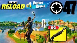 47 Elimination Solo Vs Squads "RELOAD" Gameplay Wins (Fortnite PS4 Controller On PC)