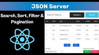 Implement Search, Sort, Filter & Pagination using JSON Server in React