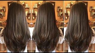 Simple Long Layers Haircut Women Full Tutorial Steps & How to cut Perfect Layers