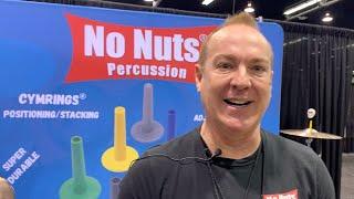 NAMM 2023: No Nuts Percussion's Bill McFadden (Owner / Inventor) Demonstrates The No Nuts System