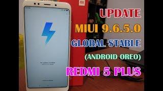 Update MIUI 9 Global Stable 9.6.5.0 Redmi 5 Plus Via Updater (Android Oreo, Face Unlock, Portrait)