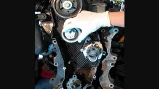 VW Jetta TDI engine timing belt replacement, see video desc for more details