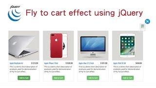 Fly to cart effect using jQuery tutorial