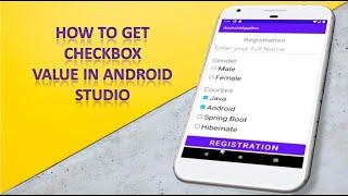 #16 how to get checkbox value in android studio |  android app development tutorial for beginners