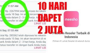 REVIEW ! 10 Hari Dapet 2 Juta - Aplikasi Reseller Meesho